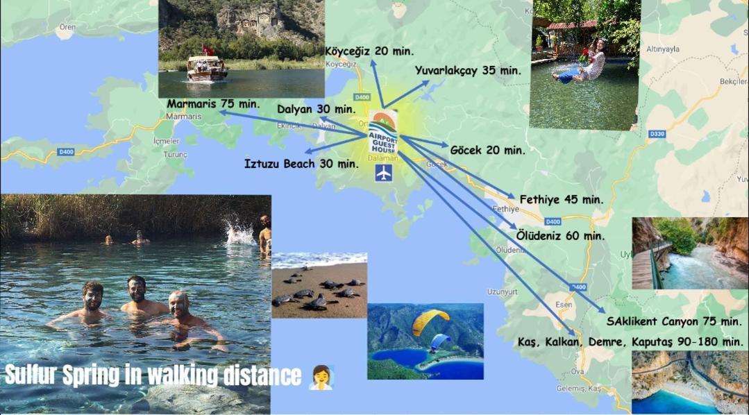 Airport Guest House Dalaman Luaran gambar